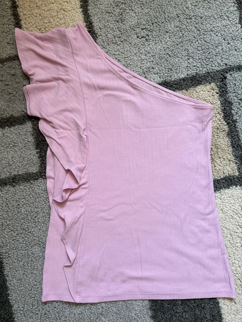 Nine West One-Shoulder Ruffle Top